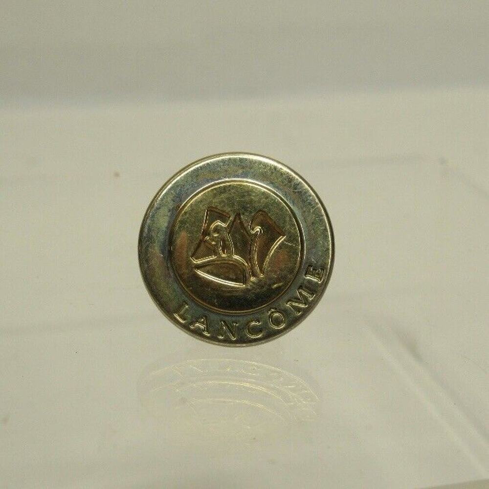Original Tiffany & Co Lancome 18kt Gold On Sterling Silver Rose Tie Pin Engraved